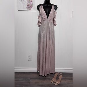 Elegant Mauve Evening Gown